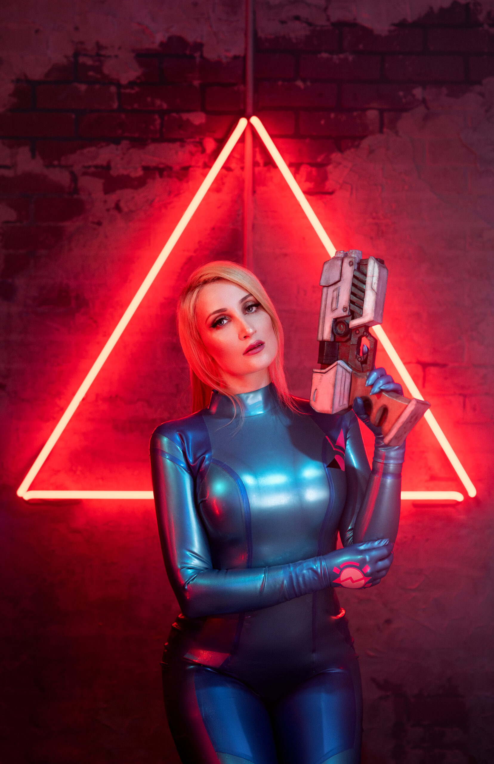 Latex Samus Cosplay Duo Sided Print